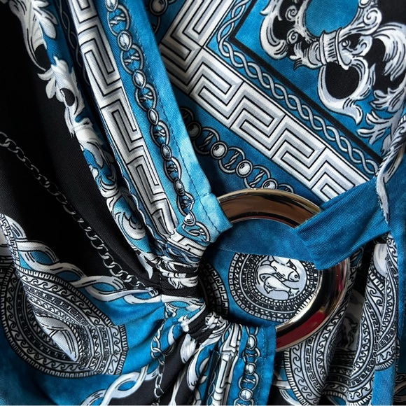 JOSEPH RIBKOFF | Faux Wrap Printed Top - Picture 5 of 6